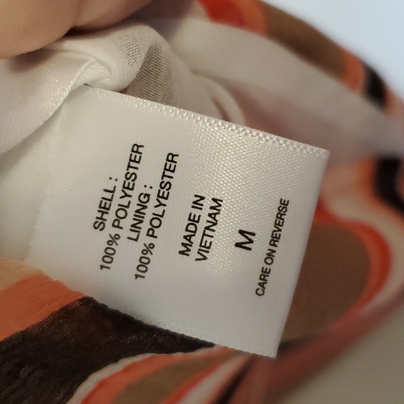 NWT New York and Co striped sleeveless V neck tie in front - Picture 6 of 9